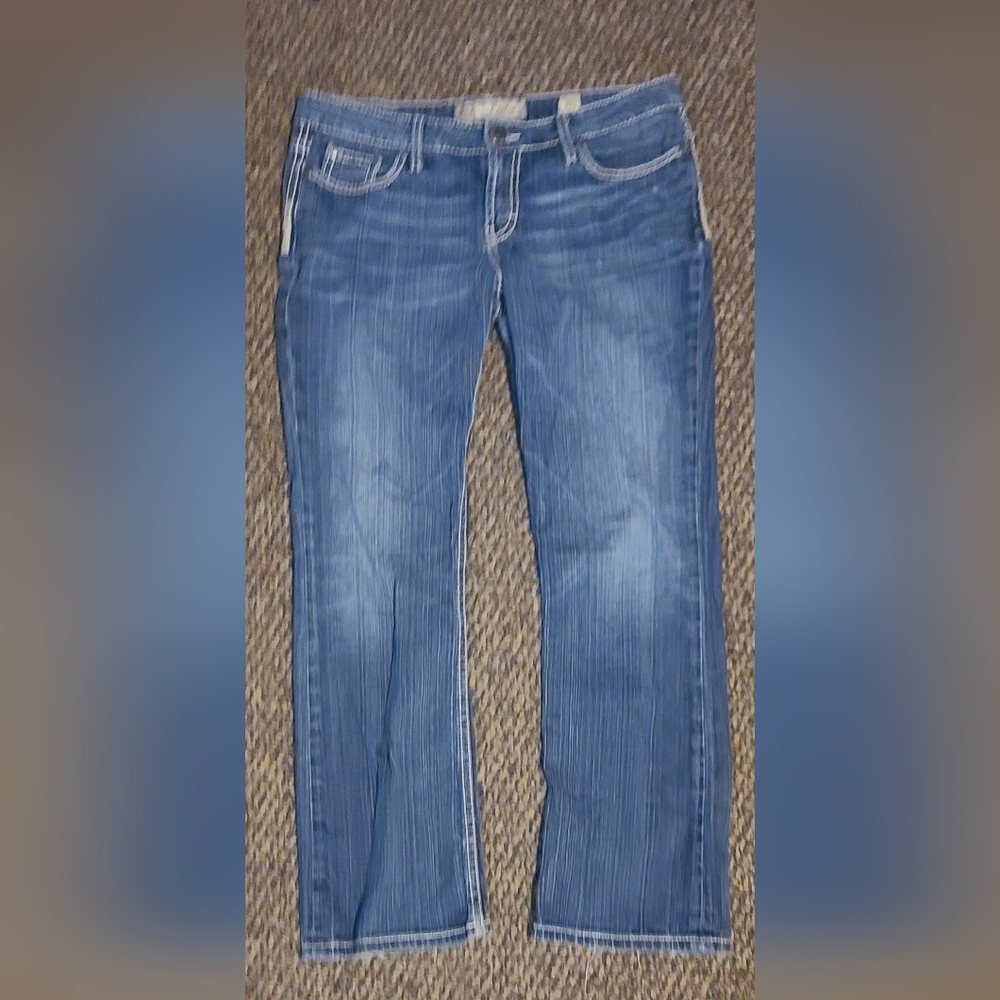 BKE Payton Classic Blue Bootcut Women's Jeans - Mid Wash 30S